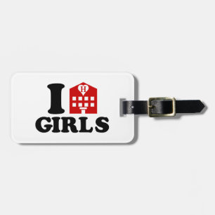 I Liebe Hotel Girls Gepäckanhänger