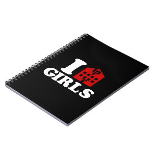I Liebe Hotel Girls Notizblock