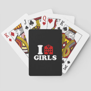 I Liebe Hotel Girls Spielkarten