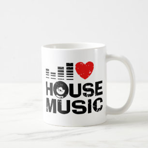 I Liebe House Music Kaffeetasse