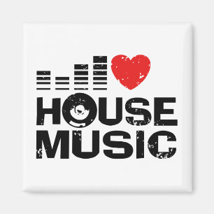 I Liebe House Music Magnet