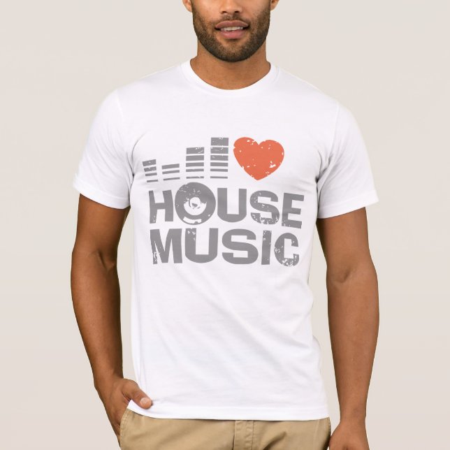 I Liebe House Music T-Shirt (Vorderseite)