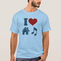 I Liebe House Music T - Shirt | Dance Ibiza DJ Gif