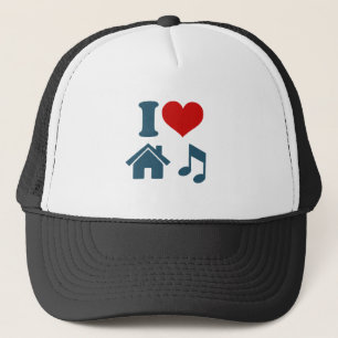 I Liebe House Music Trucker Hat Ibiza-Tanz Truckerkappe