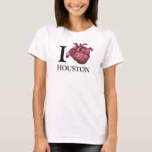 I Liebe Houston anatomisch korrekter T - Shirt