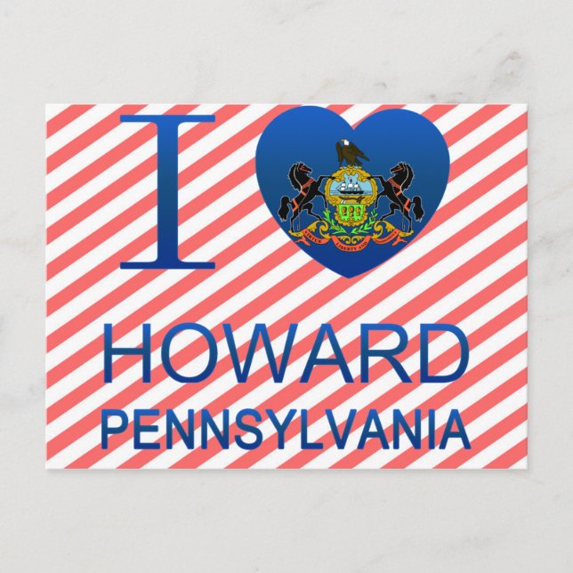 I Liebe Howard, PA Postkarte (Vorderseite)