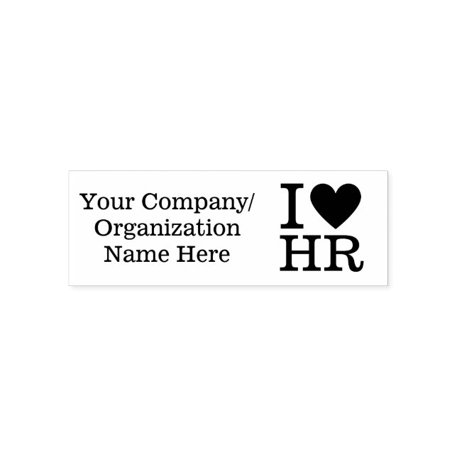 I ❤️ Liebe HR (HR-Dept.) Permastempel (Design)