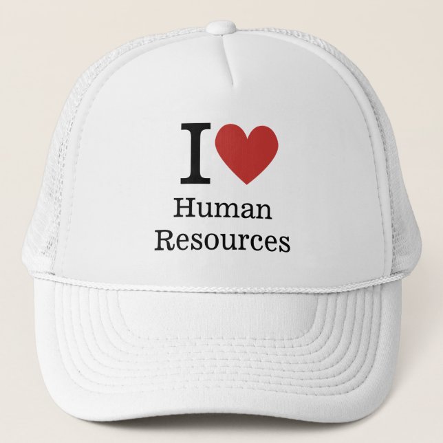 I ❤️ Liebe HR - Humanressourcen Truckerkappe (Vorderseite)