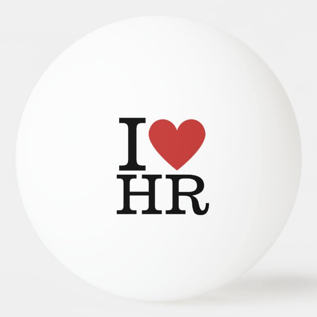 I ❤️ Liebe HR - Personalabteilung/Personal - Tischtennisball (Vorderseite)
