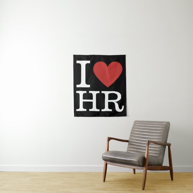 I ❤️ Liebe HR - Personalabteilung - Tapisserie Wandteppich (Beispiel)