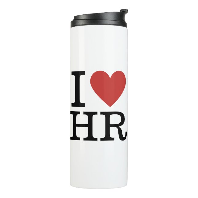 I ❤️ Liebe HR - Personalabteilung - Thermosbecher (Nach links gedreht)