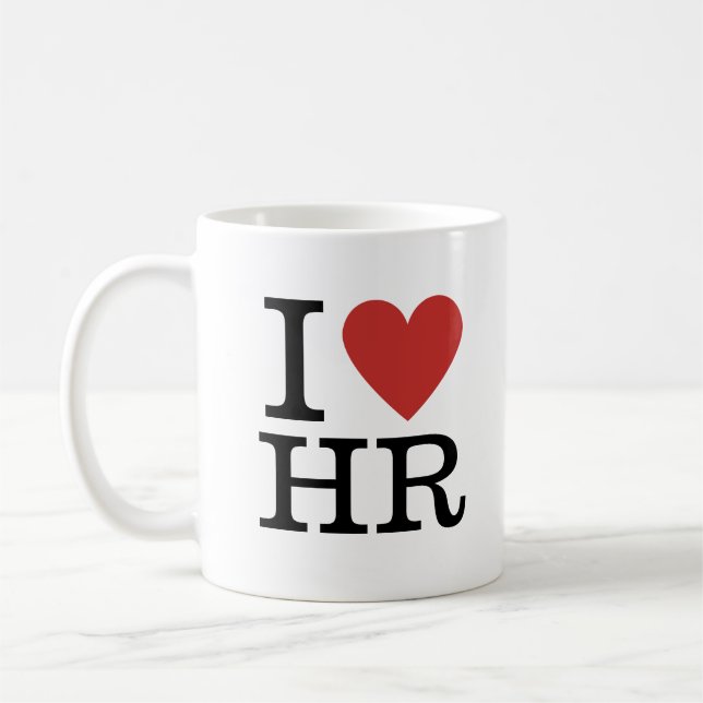 I ❤️ Liebe HR Tasse - Für Personalabteilung (Links)