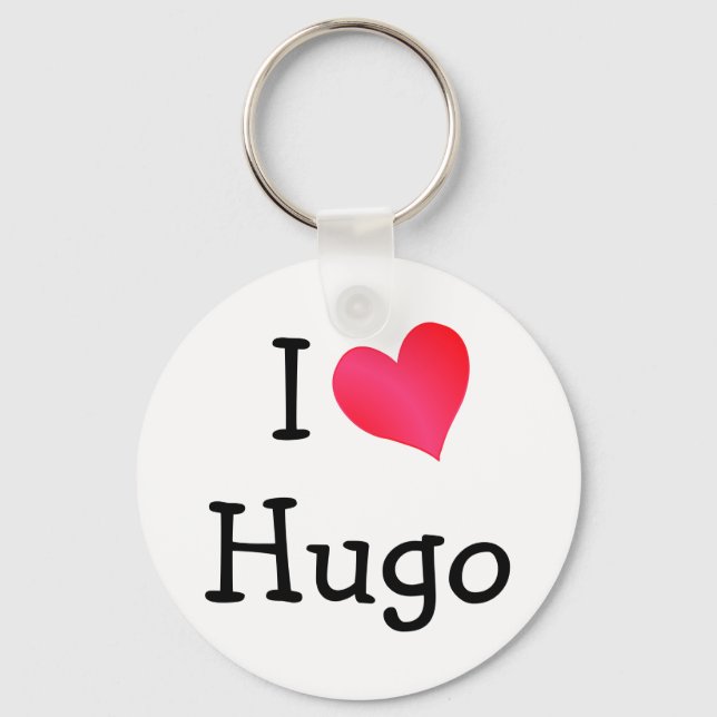 I Liebe Hugo Schlüsselanhänger (Vorderseite)