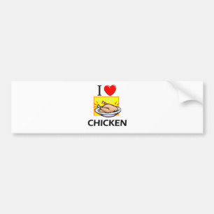 I Liebe-Huhn Autoaufkleber