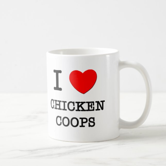 I Liebe-Huhn-Körbe Kaffeetasse (Rechts)