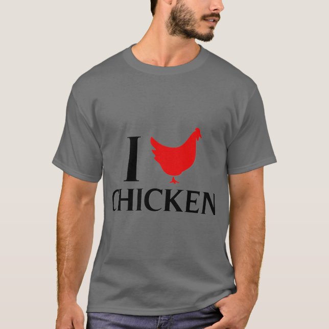 I Liebe-Huhn T-Shirt (Vorderseite)
