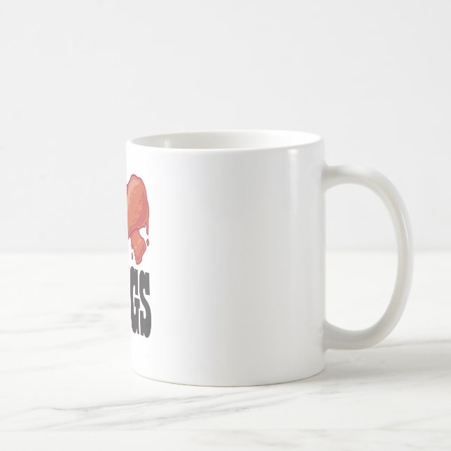 I Liebe-Hühnerflügel Kaffeetasse (Rechts)