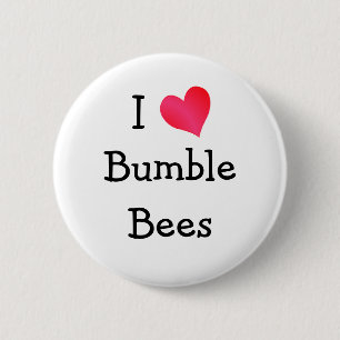 I Liebe Hummelbienen Button