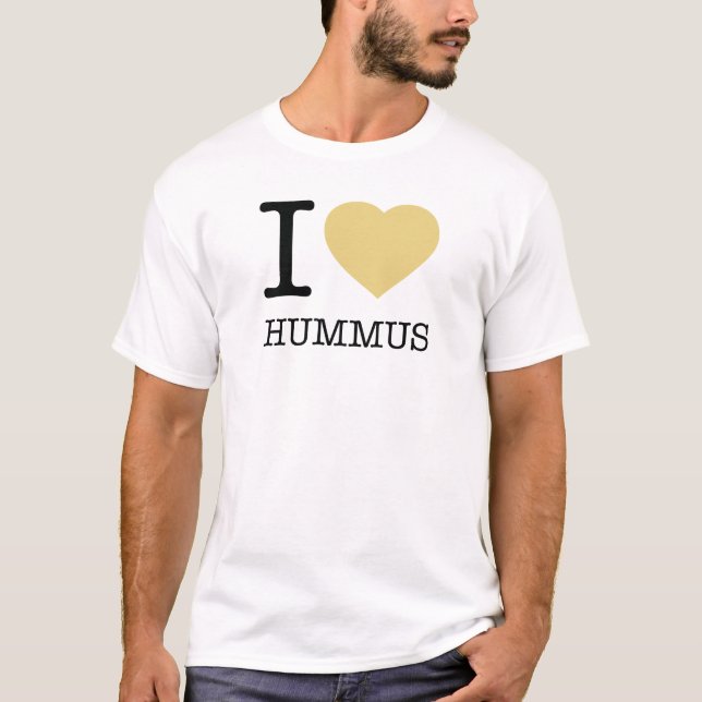 I LIEBE HUMMUS T-Shirt (Vorderseite)