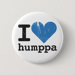 I Liebe Humppa Blau-Knopf Button