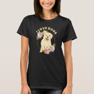 I Liebe Hunde Hundebesitzer Grafik T-Shirt