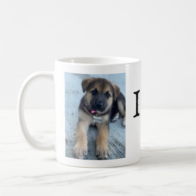 I Liebe Hunde Kaffee Tasse (Links)