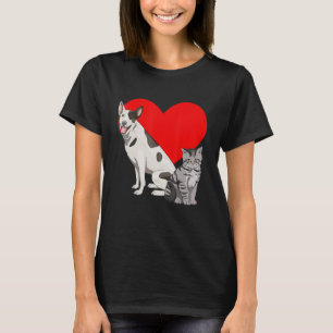 I Liebe Hunde und Katzen Frauen Liebe zur Rettung T-Shirt