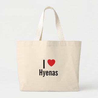 I Liebe Hyenas Jumbo Stoffbeutel
