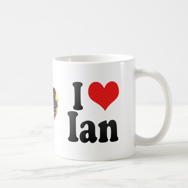 I Liebe Ian Kaffeetasse (Rechts)