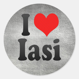 I Liebe Iasi, Rumänien Runder Aufkleber