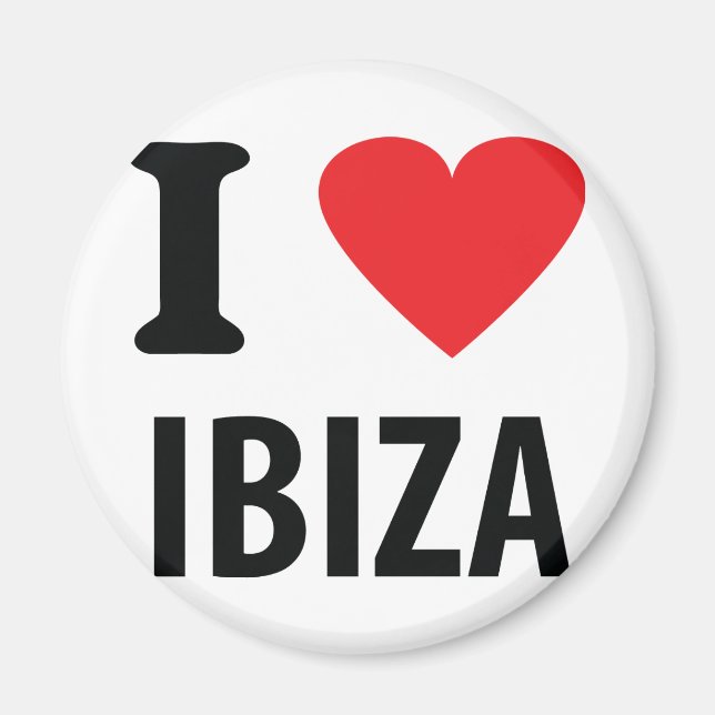 I Liebe Ibiza Icon Magnet (Vorne)