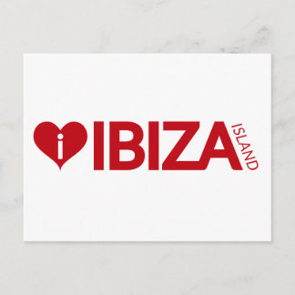 i Liebe Ibiza Insel Originelle Andenken Postkarte
