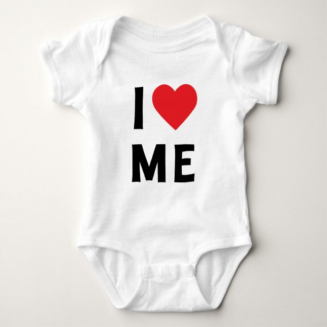 I LIEBE ICH! Baby Unisex Baby Strampler (Vorderseite)