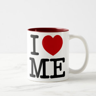 I Liebe ich Herz ich Selbstachtungsvertrauenswürd Zweifarbige Tasse
