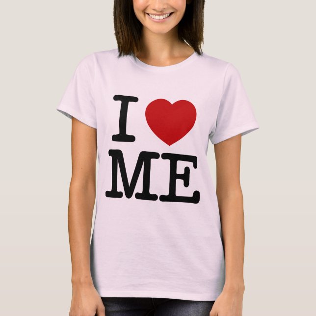 I Liebe ich Herz ich Selbstachtungsvertrauenswürde T-Shirt (Vorderseite)