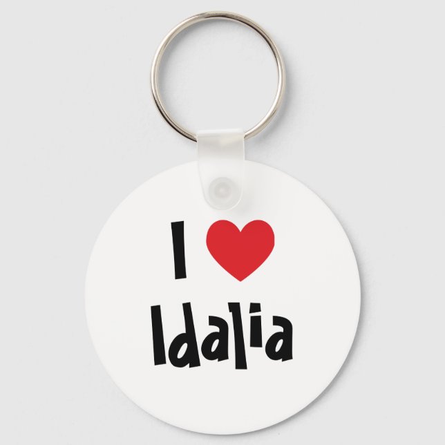 I Liebe Idalia Schlüsselanhänger (Vorderseite)