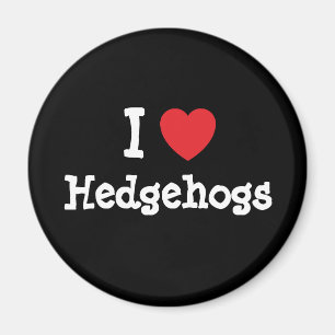I Liebe Igel Herzfrequenz personalisiert Magnet
