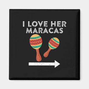 I Liebe Ihr Maracas Cinco De Mayo Matching Couple  Magnet
