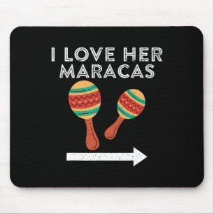 I Liebe Ihr Maracas Cinco De Mayo Matching Couple Mousepad