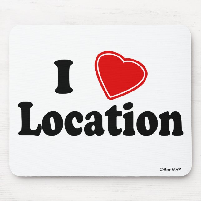 I Liebe II Mousepad (Vorne)