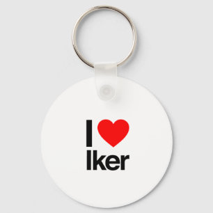 i Liebe iker Schlüsselanhänger
