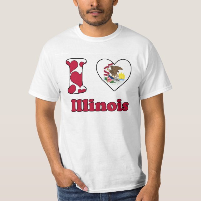 I Liebe Illinois T-Shirt (Vorderseite)