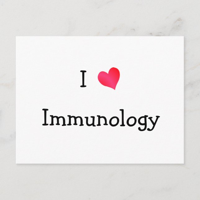 I Liebe Immunologie Postkarte (Vorderseite)