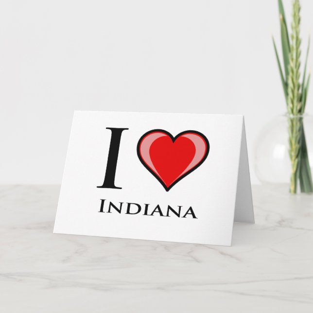 I Liebe Indiana Karte (Vorderseite)