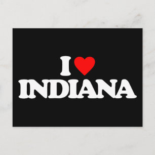 I LIEBE INDIANA POSTKARTE
