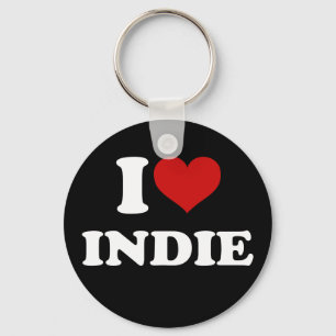 I Liebe Indie Schlüsselanhänger