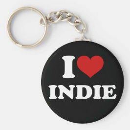 I Liebe Indie Schlüsselanhänger