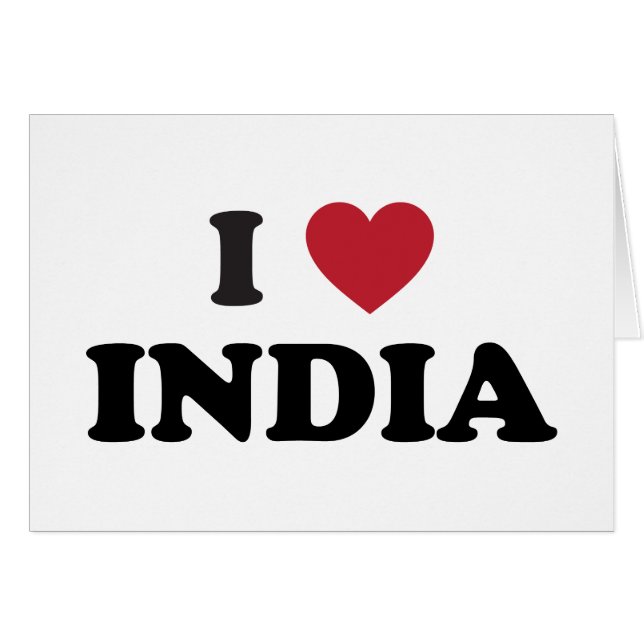 I Liebe Indien (Vorderseite (Horizontal))