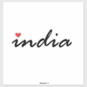 I Liebe Indien Aufkleber