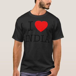 I Liebe Indien Cool Indien Neuheit Grafik T-Shirts